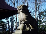 日和田八幡神社の狛犬　Guardian dogs of  Yawata shrine